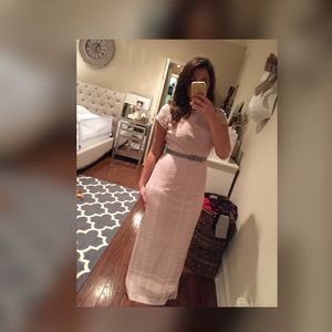 Lauren Conrad  Runway open back column dress 14